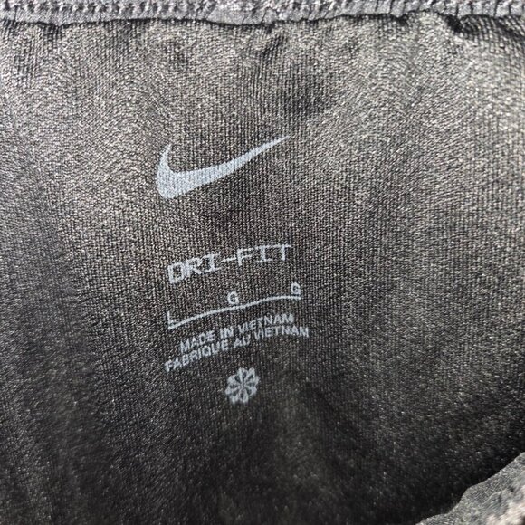 NIKE Acid Washed Athletic Shorts - Women's size Large - Black and Grey - Picture 3 of 3